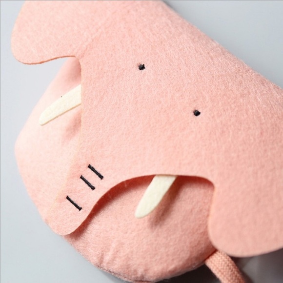 NEW Kids Gray & Pink Elephant Crossbody bags - Picture 3 of 5